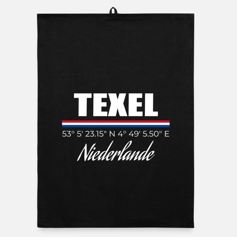 Texel - Organic Geschirrtuch - Schwarz