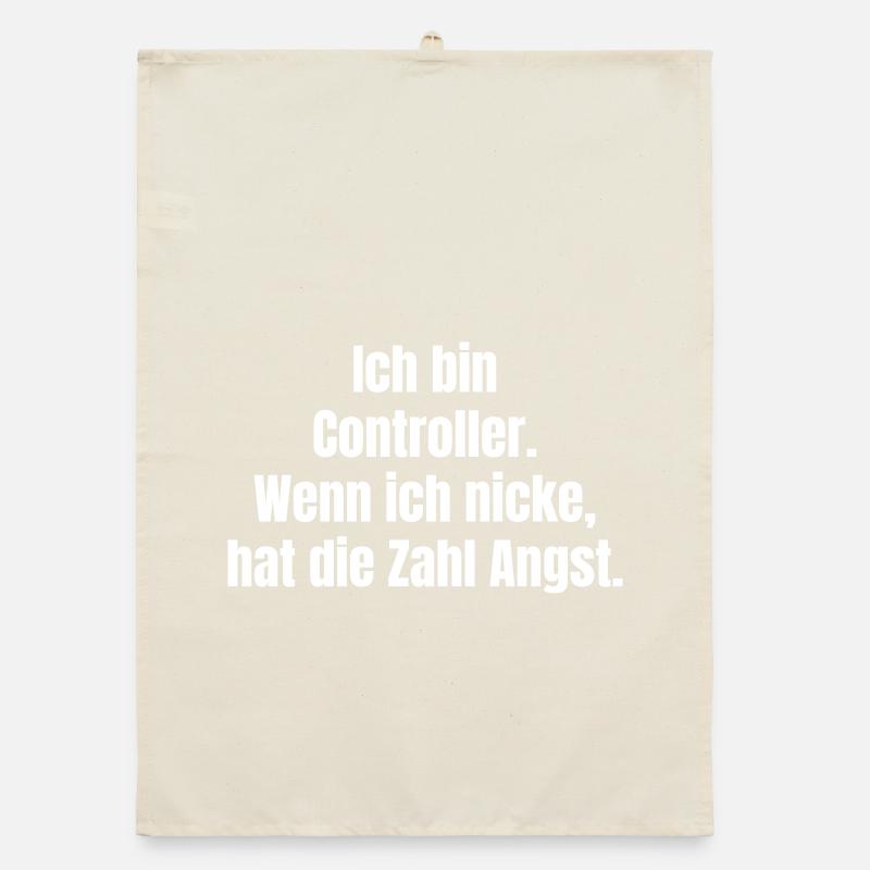 I'm a Controller – Number Anxiety Saying Organic dish towel