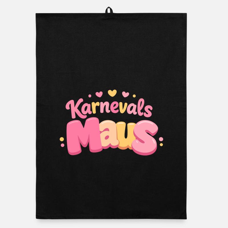 Karnevalsmaus Kölsche Mädsche – Karneval Köln Organic Geschirrtuch