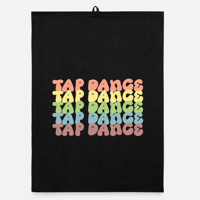 Rainbow Tapdance Pattern Organic dish towel