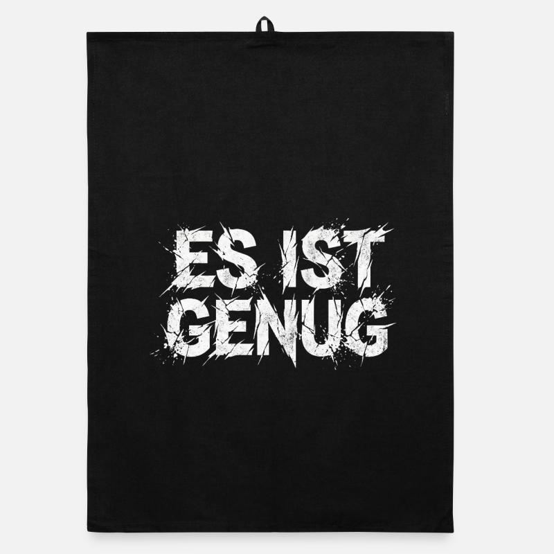 Es ist genug Sarkasmus Statement Organic Geschirrtuch