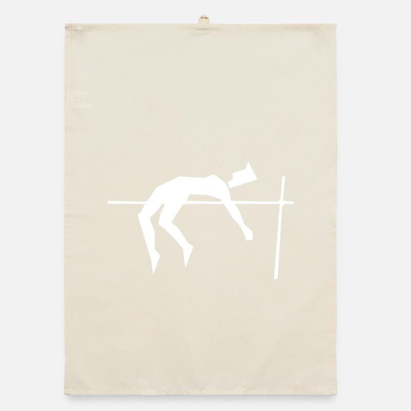 High jump - design Organic dish towel