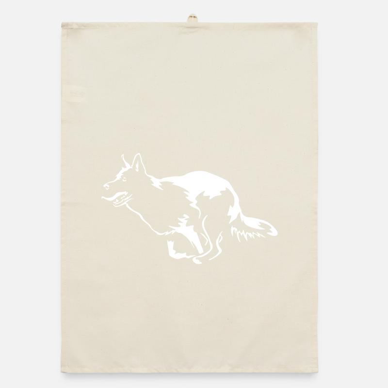 German Shepherd "Black Edition" Organic dish towel