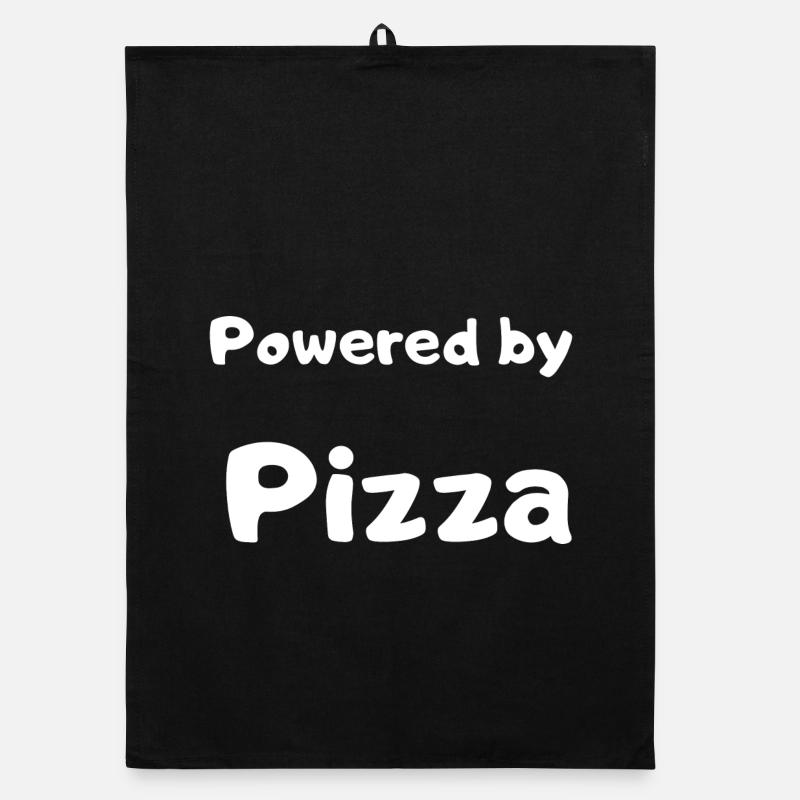 Pizza-Design Organic Geschirrtuch