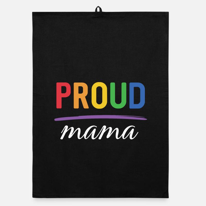 LGBT Proud Mama - Mois de la fierté Torchon bio