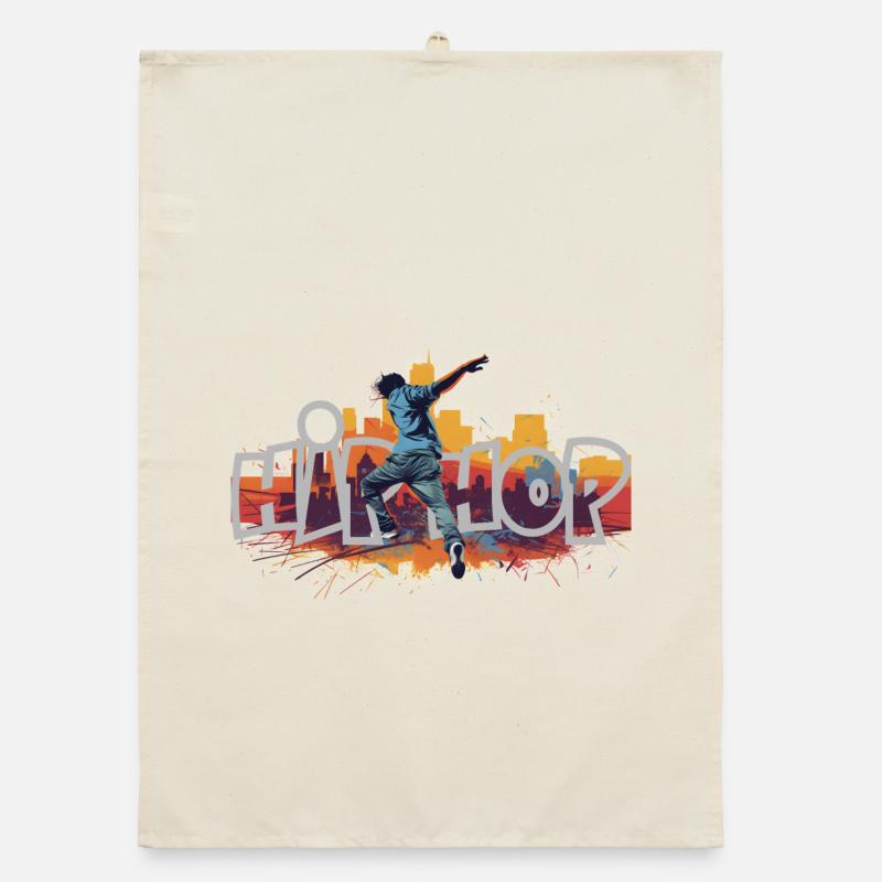 Hip Hop Breakdancer Gift Organic dish towel