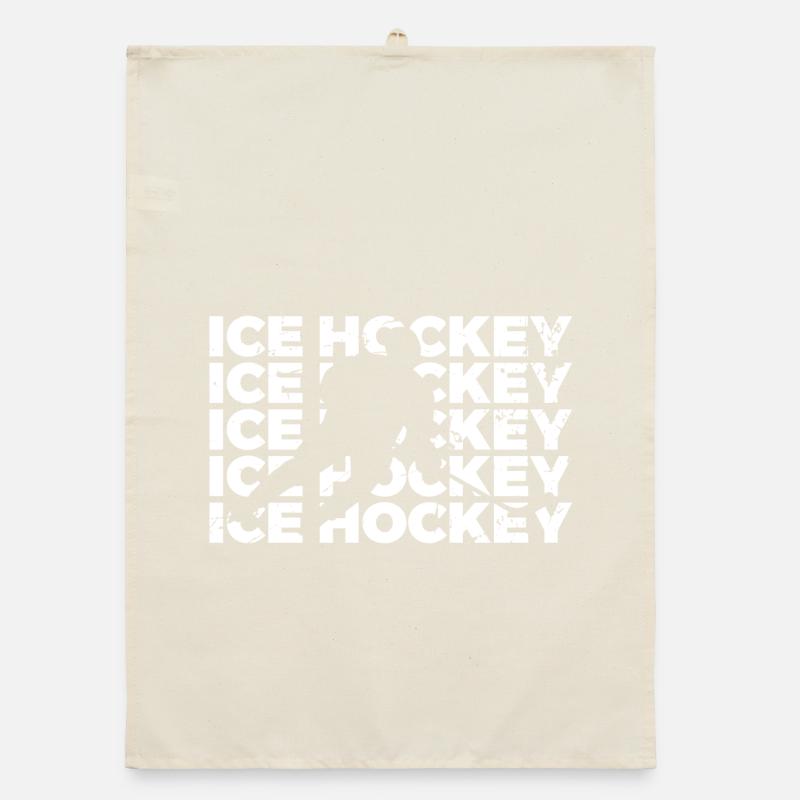 Ice hockey Organic dish towel