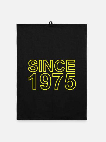Since 1975 - Organic Geschirrtuch - Schwarz - Vorne