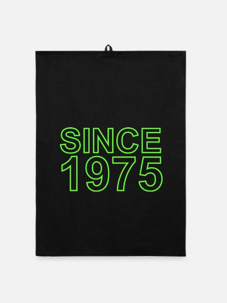 Since 1975 - Organic Geschirrtuch - Schwarz - Vorne