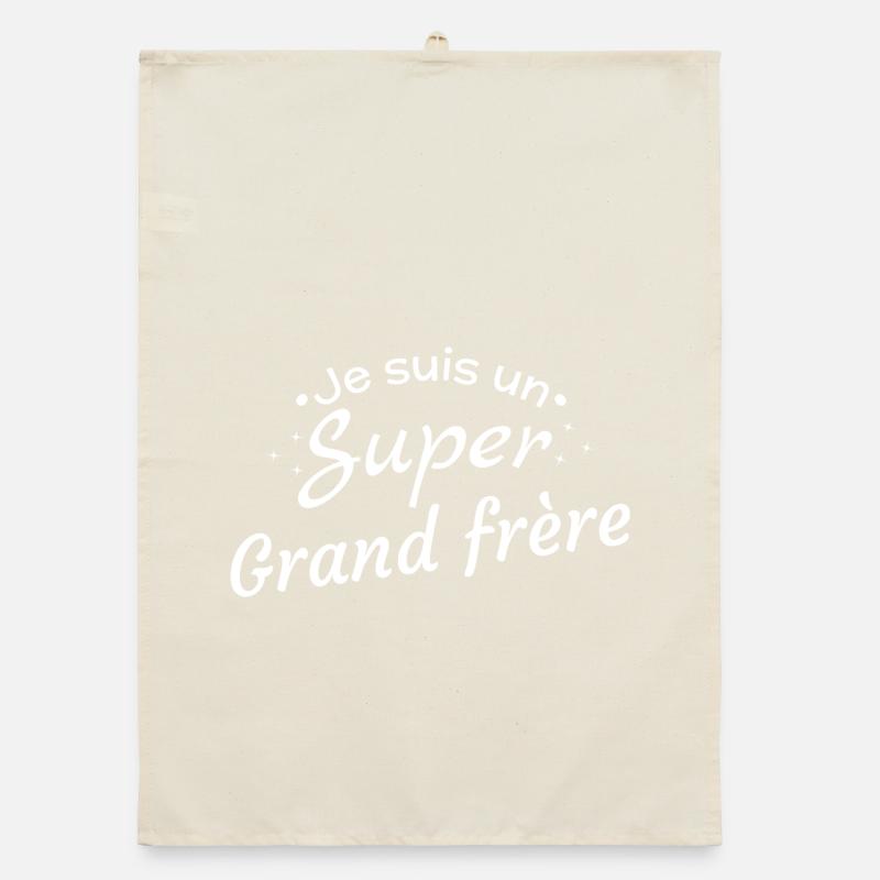 Big Brother Superheld Geschenk Organic Geschirrtuch