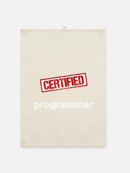 Programmierer - Organic Geschirrtuch - Natur - Vorne