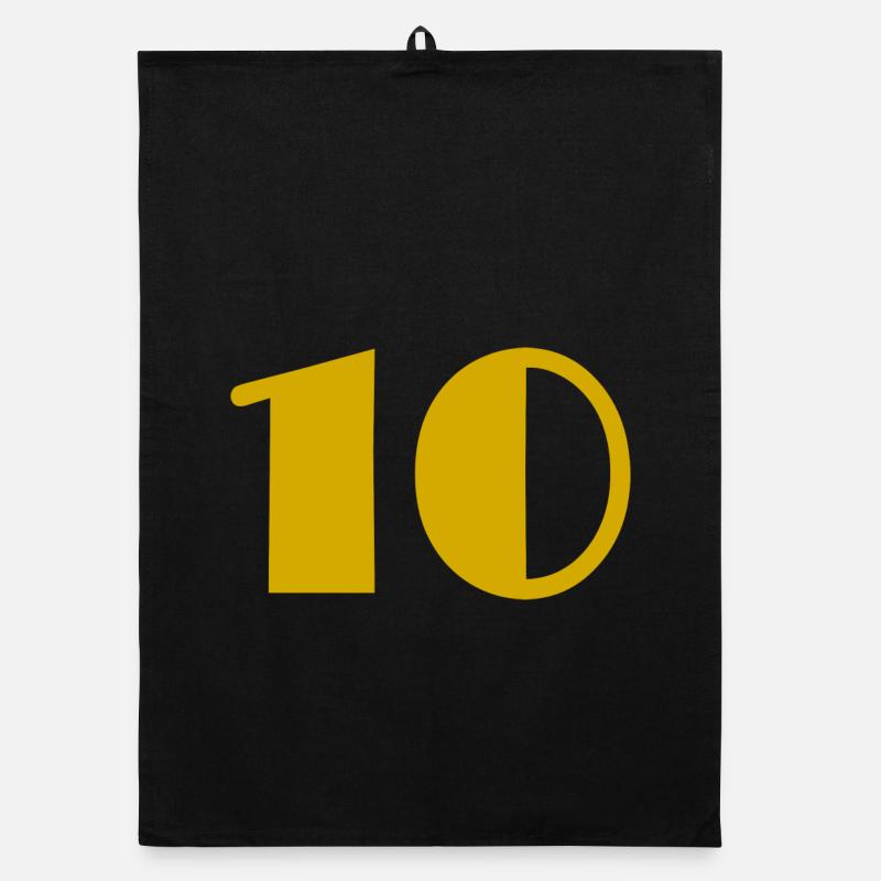 10. 10 ANS. 10e ANNIVERSAIRE. ANNIVERSAIRE 10 ANS. Torchon bio