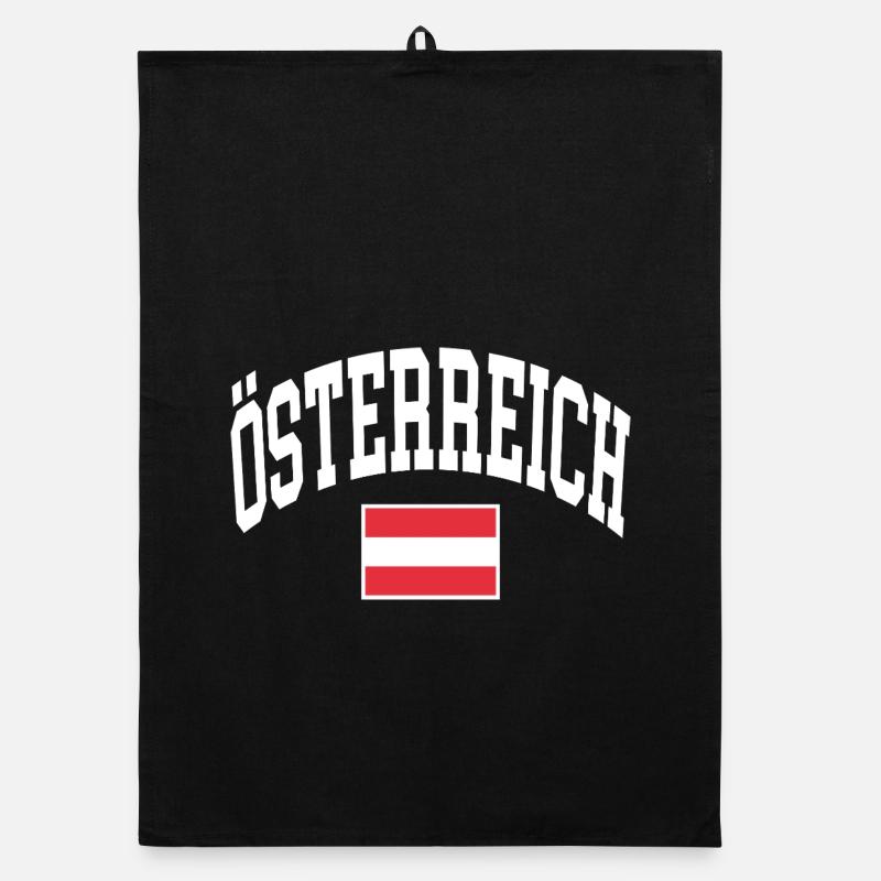 Austria Flag Organic dish towel