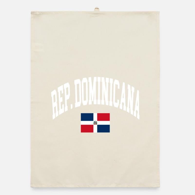 Drapeau de la République dominicaine Torchon bio