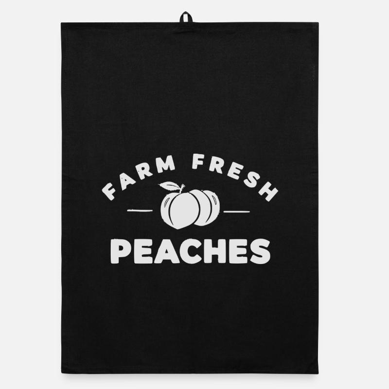 Farm Fresh Peaches Organic dish towel