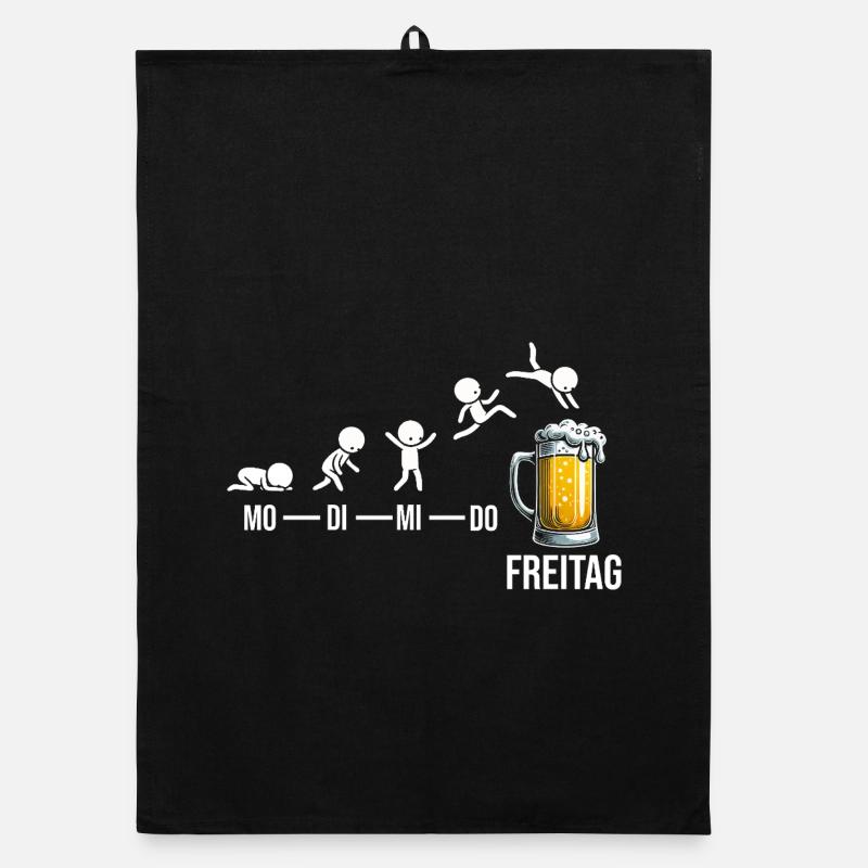 Vendredi week-end Amateurs de bière Buveurs de bière Torchon bio