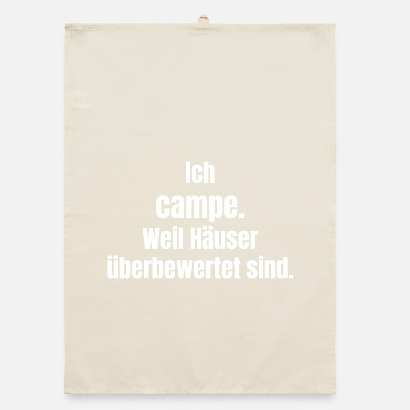 Je fais du camping – maisons surestimées Torchon bio