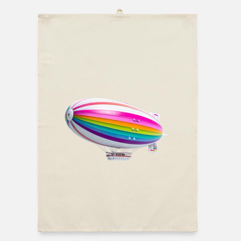 Regenbogen Zeppelin Druck Organic Geschirrtuch