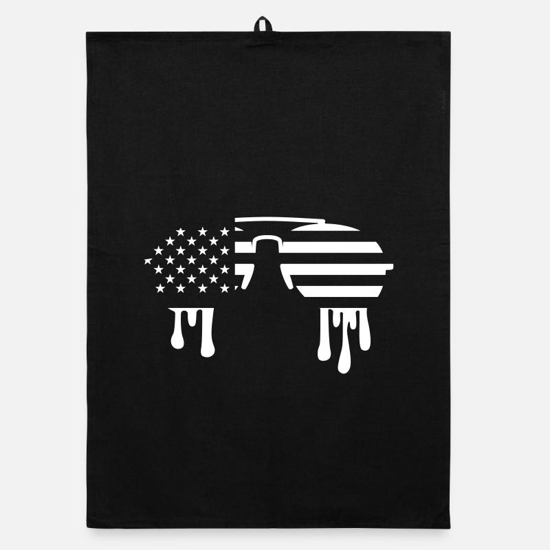 Fondant des lunettes de soleil aux États-Unis – Tendance du drapeau aviateur Torchon bio