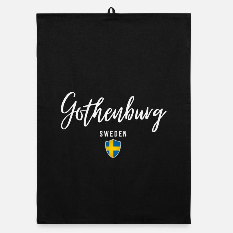 Gothenburg Sweden, elegant design Organic dish towel