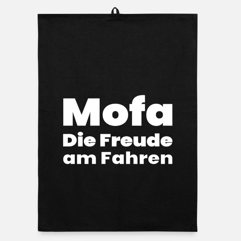 Moped - Organic dish towel - black