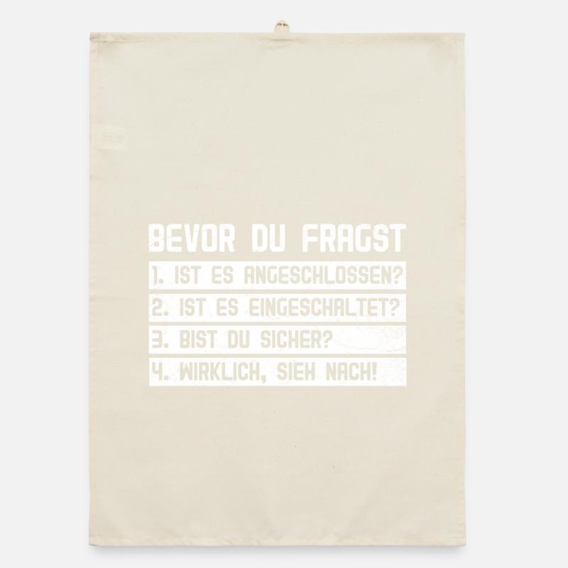 Computer BEVOR DU FRAGST 1.IST ES ANGESCHLOSSEN? Organic Geschirrtuch