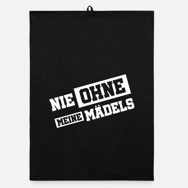 Never without my girls Organic dish towel