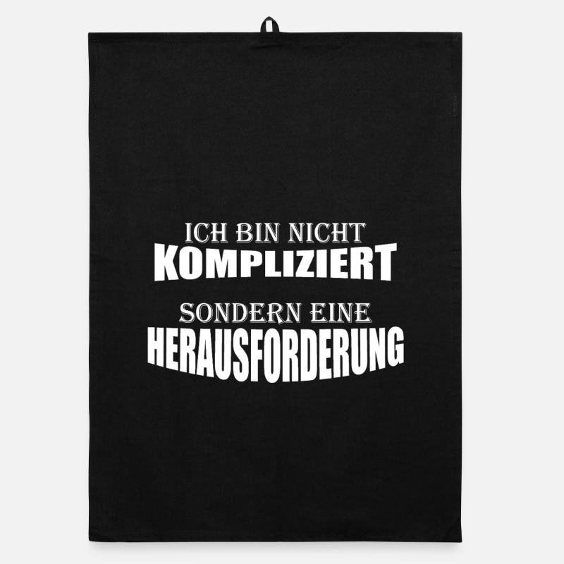 Ich bin nicht Kompliziert Organic Geschirrtuch