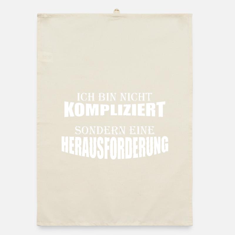 Ich bin nicht Kompliziert Organic Geschirrtuch