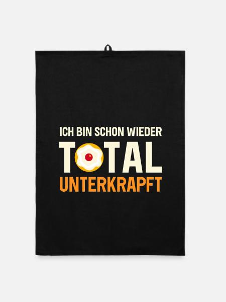 Total Unterkraft Fasching Kölsch Outfit Women - Organic dish towel - black - Front