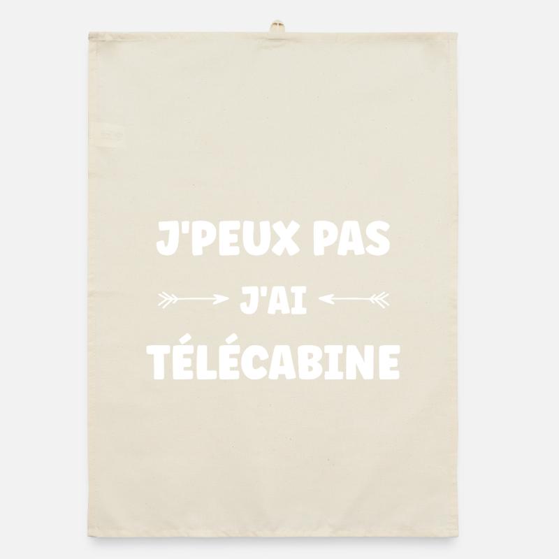 Ich kann nicht. Ich habe eine Gondel. Organic Geschirrtuch