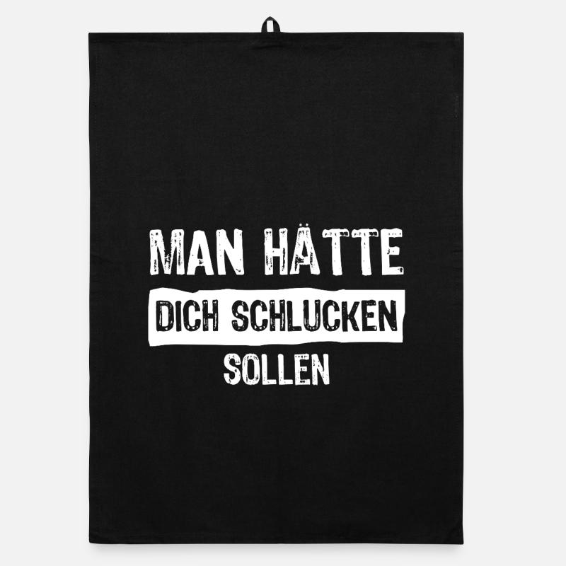 man hätte dich schlucken sollen Organic Geschirrtuch