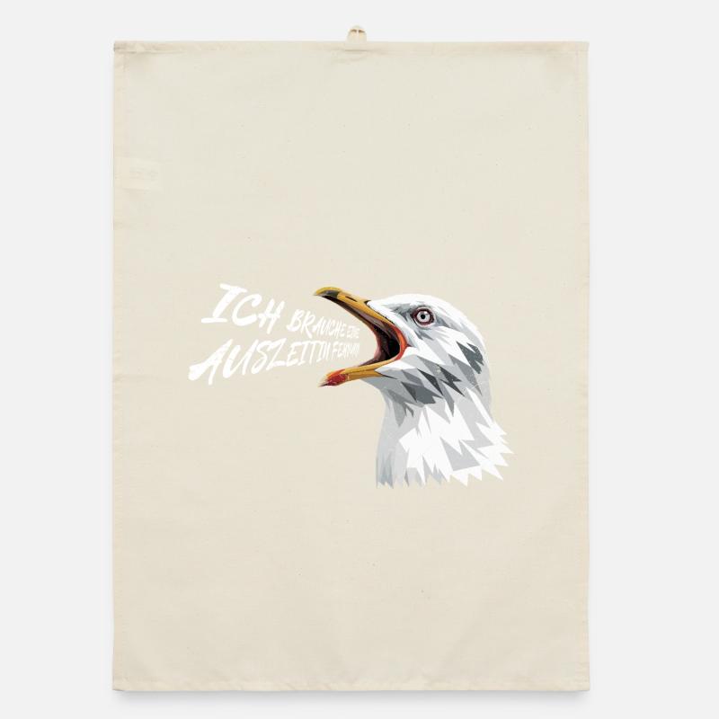 Baltic Sea NEED A BREAK IN FEHMARN Funny Organic dish towel