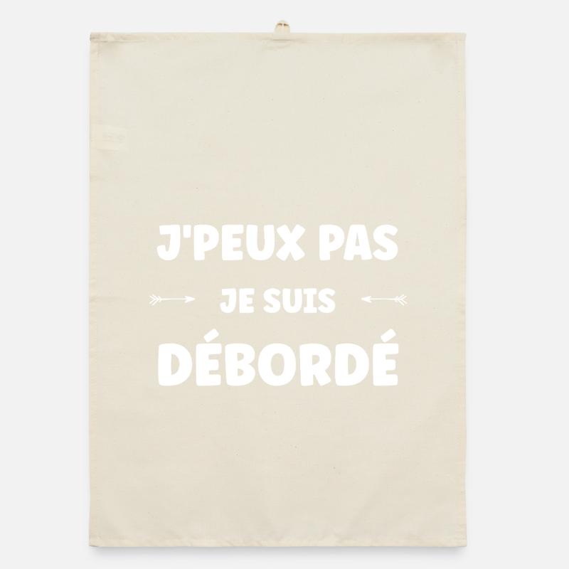 Overwhelmed but funny Organic dish towel