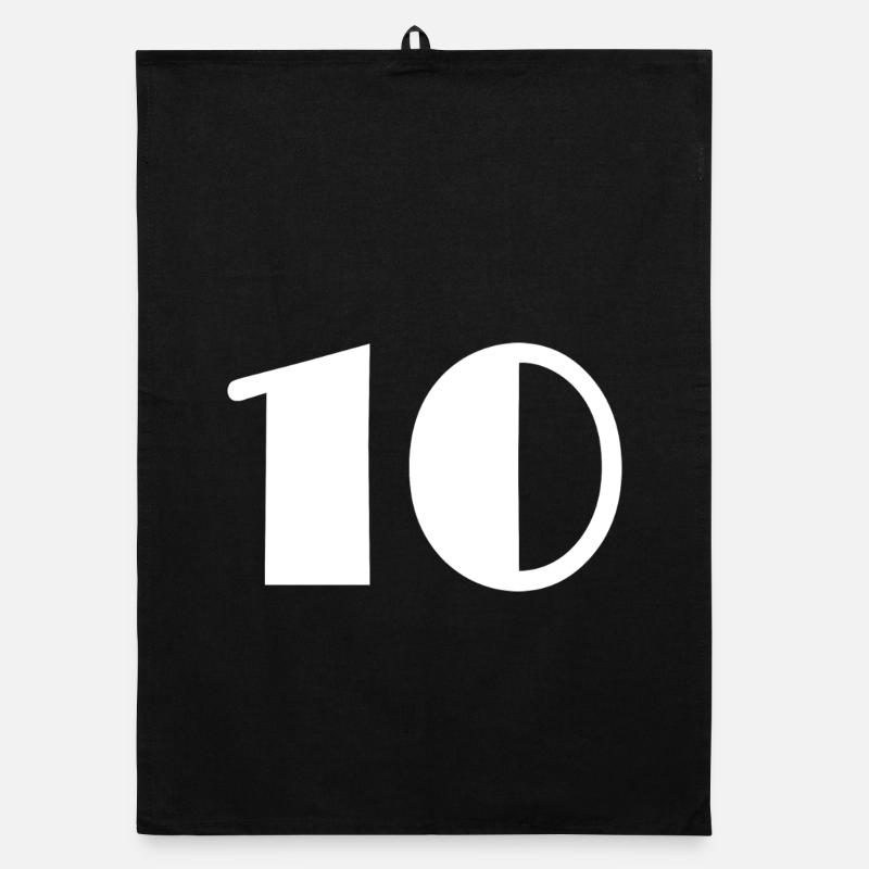 10. 10 ANS. 10e ANNIVERSAIRE. ANNIVERSAIRE 10 ANS. Torchon bio