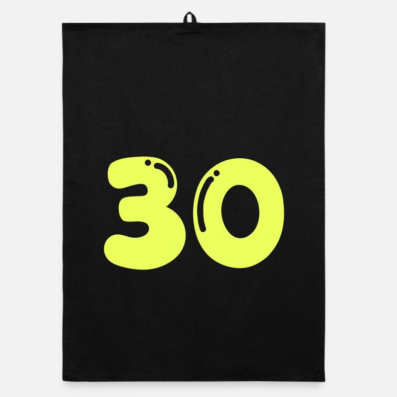 Design néon pour les 30 ans Torchon bio