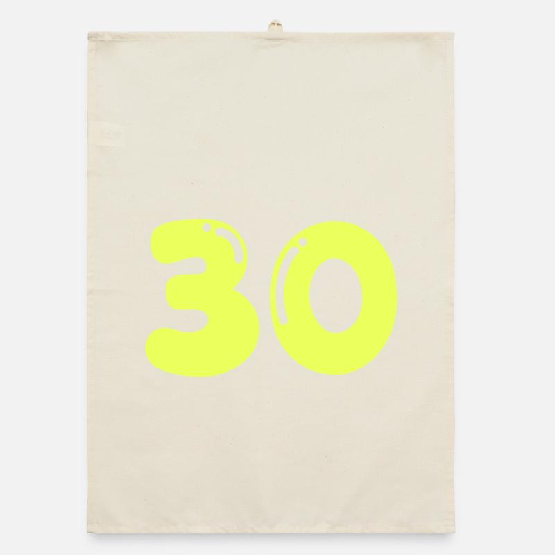 Design néon pour les 30 ans Torchon bio