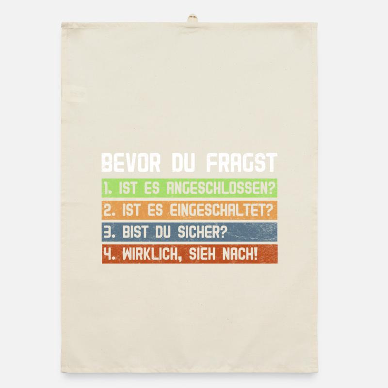 Ordinateur AVANT DE DEMANDER 1.IS ÇA S’EST CONNECTÉ ? Torchon bio