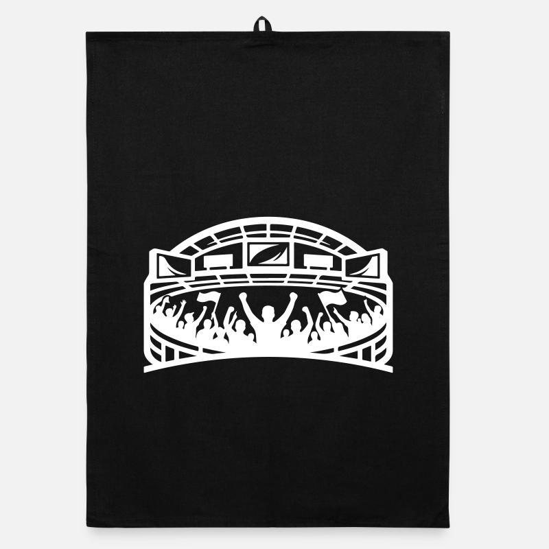 Stadium Fans Silhouette Organic dish towel