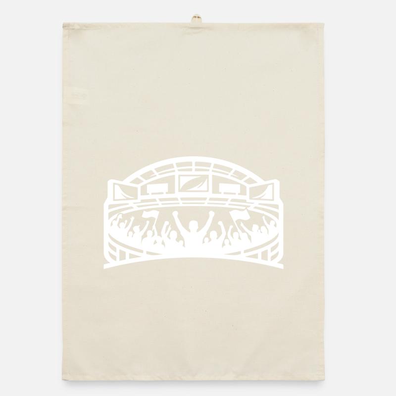 Stadium Fans Silhouette Organic dish towel