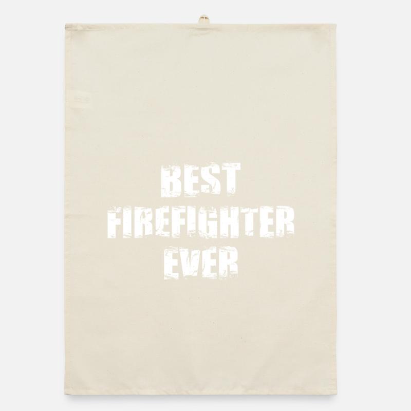 Best Firefighter of All Time Organic dish towel