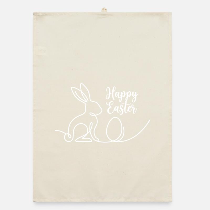 Joyeuses Pâques, Chemise de Pâques Un lapin mignon Torchon bio