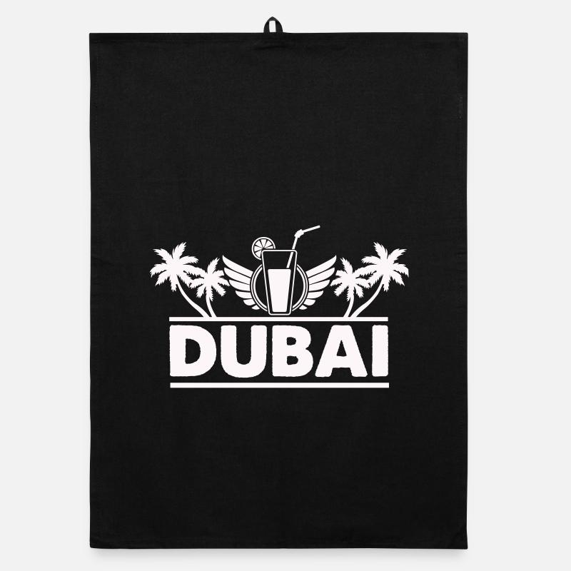 Logo de la boisson de Dubai Palm Trees Torchon bio