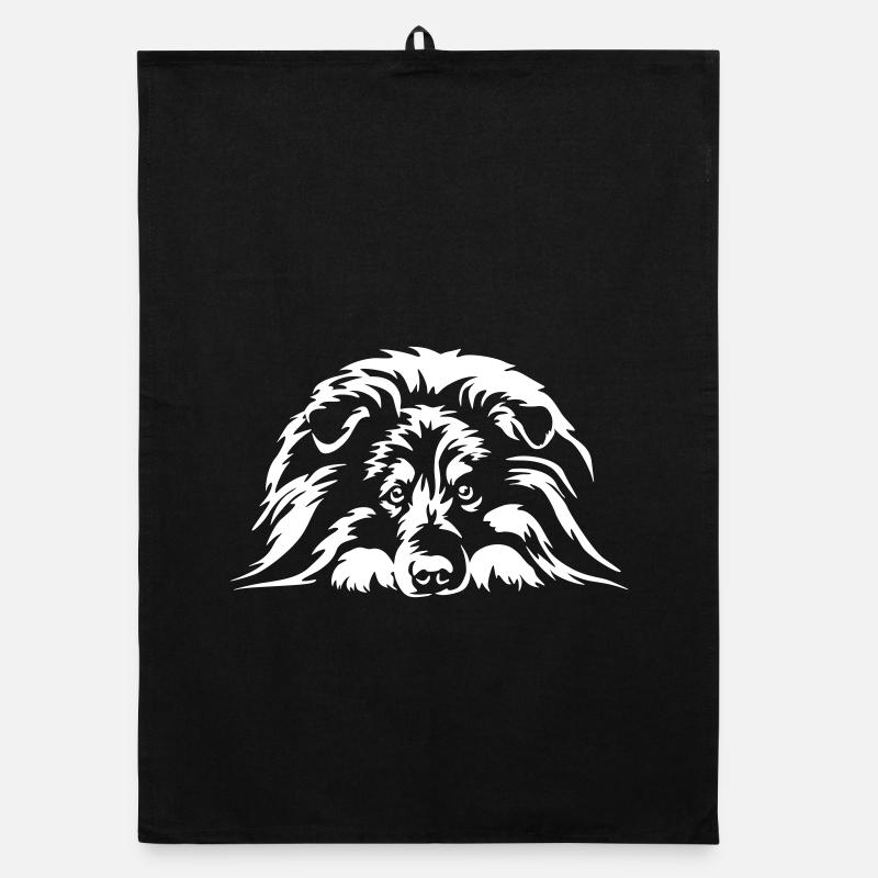 Sheltie "Black Edition" Organic Geschirrtuch