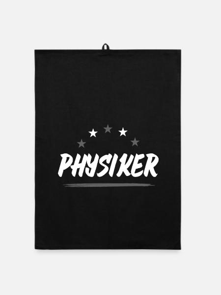 Physiker Beruf - Organic Geschirrtuch - Schwarz - Vorne