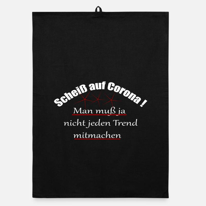 Corona/Covid19/Scheiß auf Corona Organic Geschirrtuch