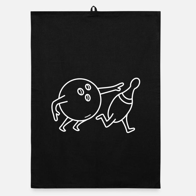 Bowling Bowling boule de bowling et pin Torchon bio