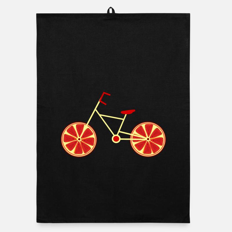 Vélo Grenade Rouge Cycliste Cyclisme Torchon bio