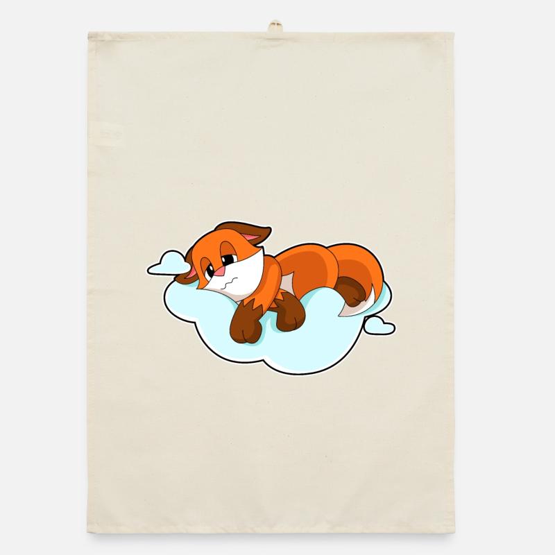 Fox Clouds Organic dish towel