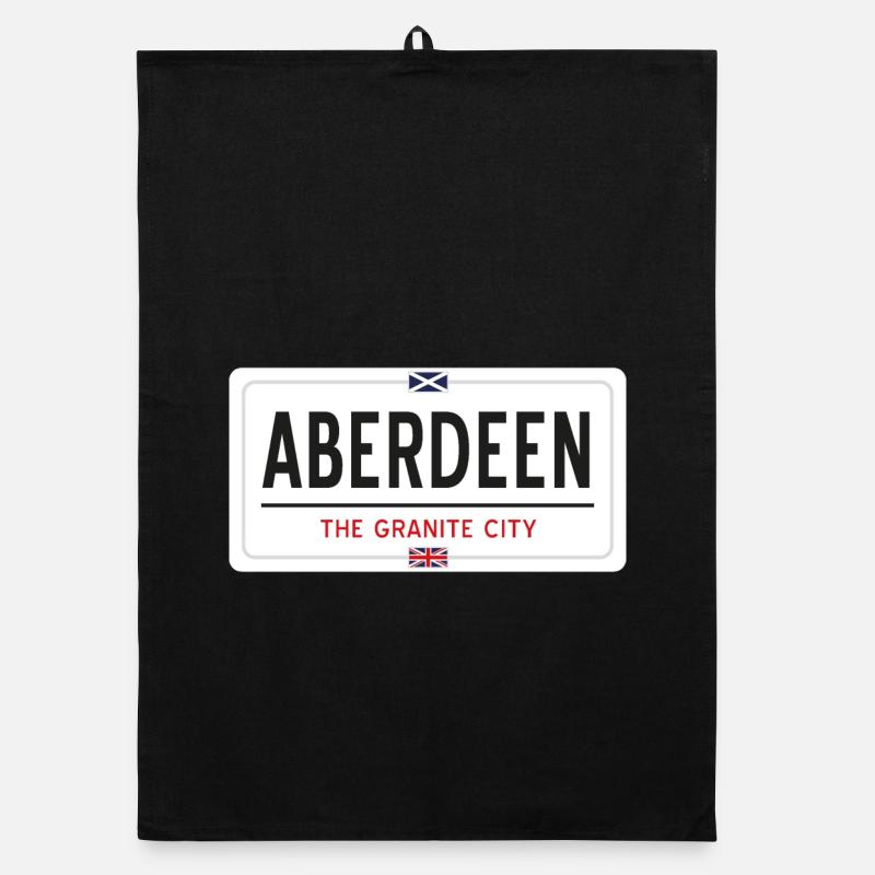 Panneau de la ville d’Aberdeen Torchon bio
